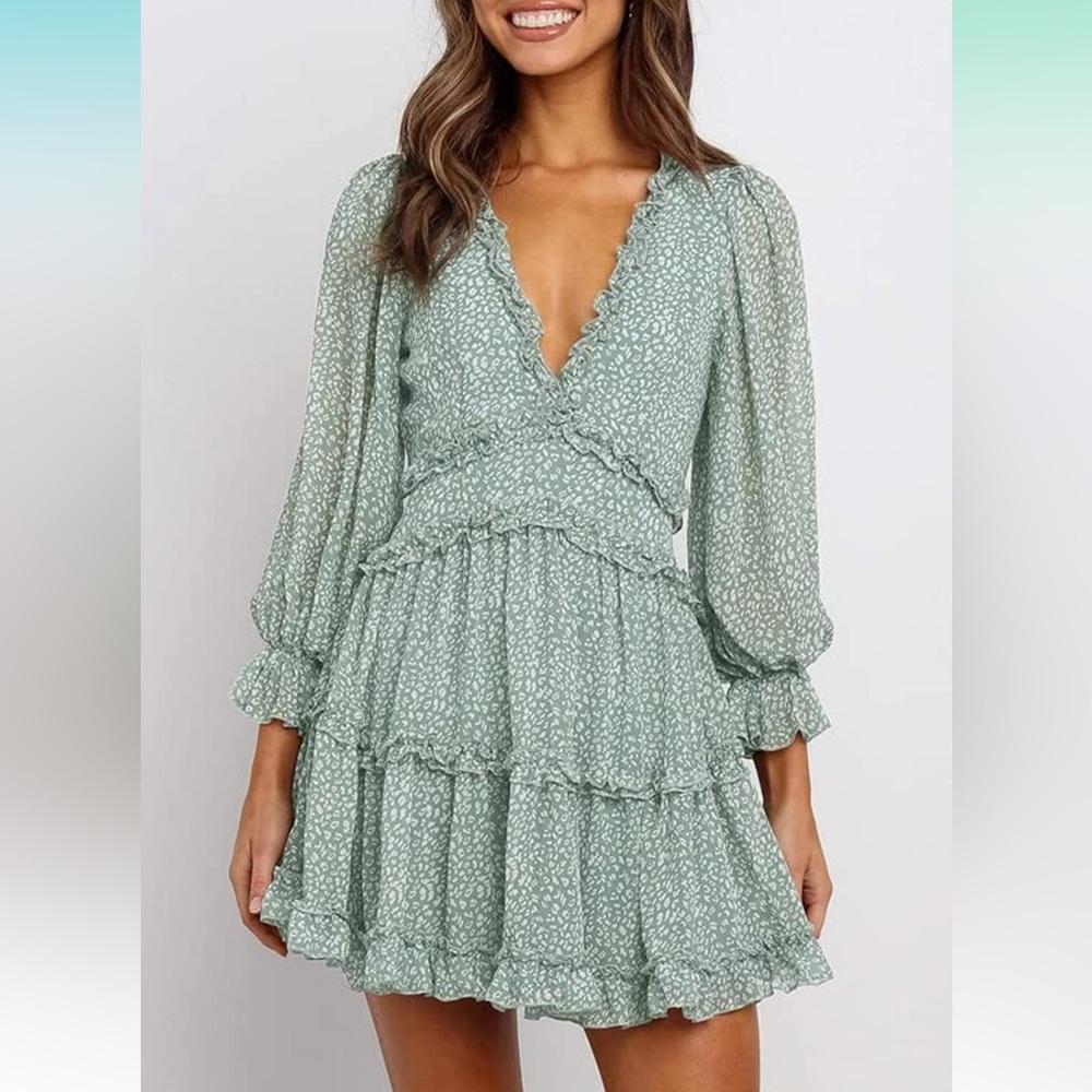 Spring mini dress - Picture 2 of 5